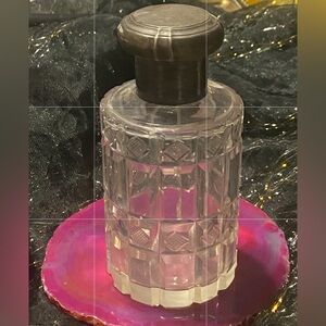 Vintage Sterling Silver Crystal Bottle #7894